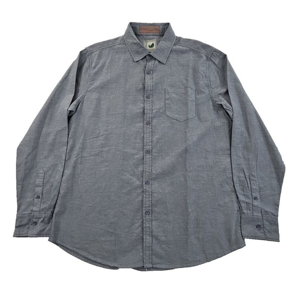 Colours by Alexander‎ Julian Organic Collection Shirt Men's XL Grey EUC